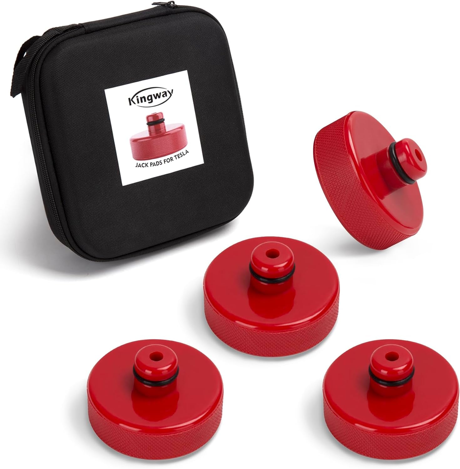 Tesla Jack Pad Lifting Jack Pad for Tesla Model 3/S/X/Y, Upgraded Polyurethane Floor Jack Stands Puck with Storage Case, Jack Lift Pad Car Tire Tools Tesla Accessories for Tesla Vehicles 2013 to 2024