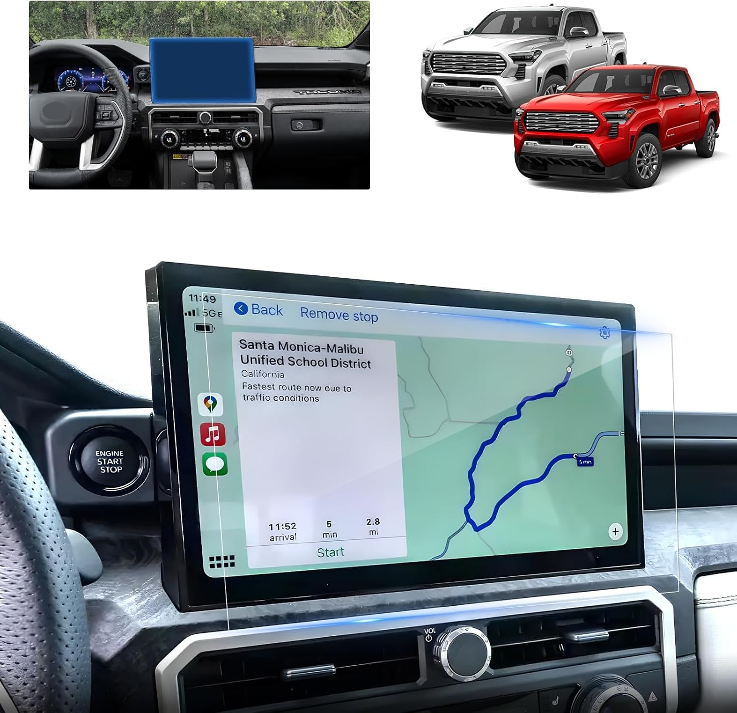 2024 F150 Lightning Screen Protector for 2022-2024 Ford F-150 Lightning Platinum/Lariat/Flash SYNC 4A 15.5In Electric Truck Accessories Tempered Glass Protective Film TRUCK DRIVER