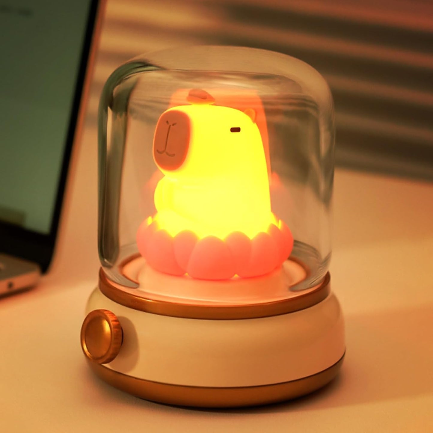 Flameless Candles Lamp, Cute Night Light,Torch Stump Light, LED Tea Lights Candles Rechargeable Night Light,Suitable for Kids Lamp Bedroom,Outdoor,Camp, Gift, Christmas,Halloween