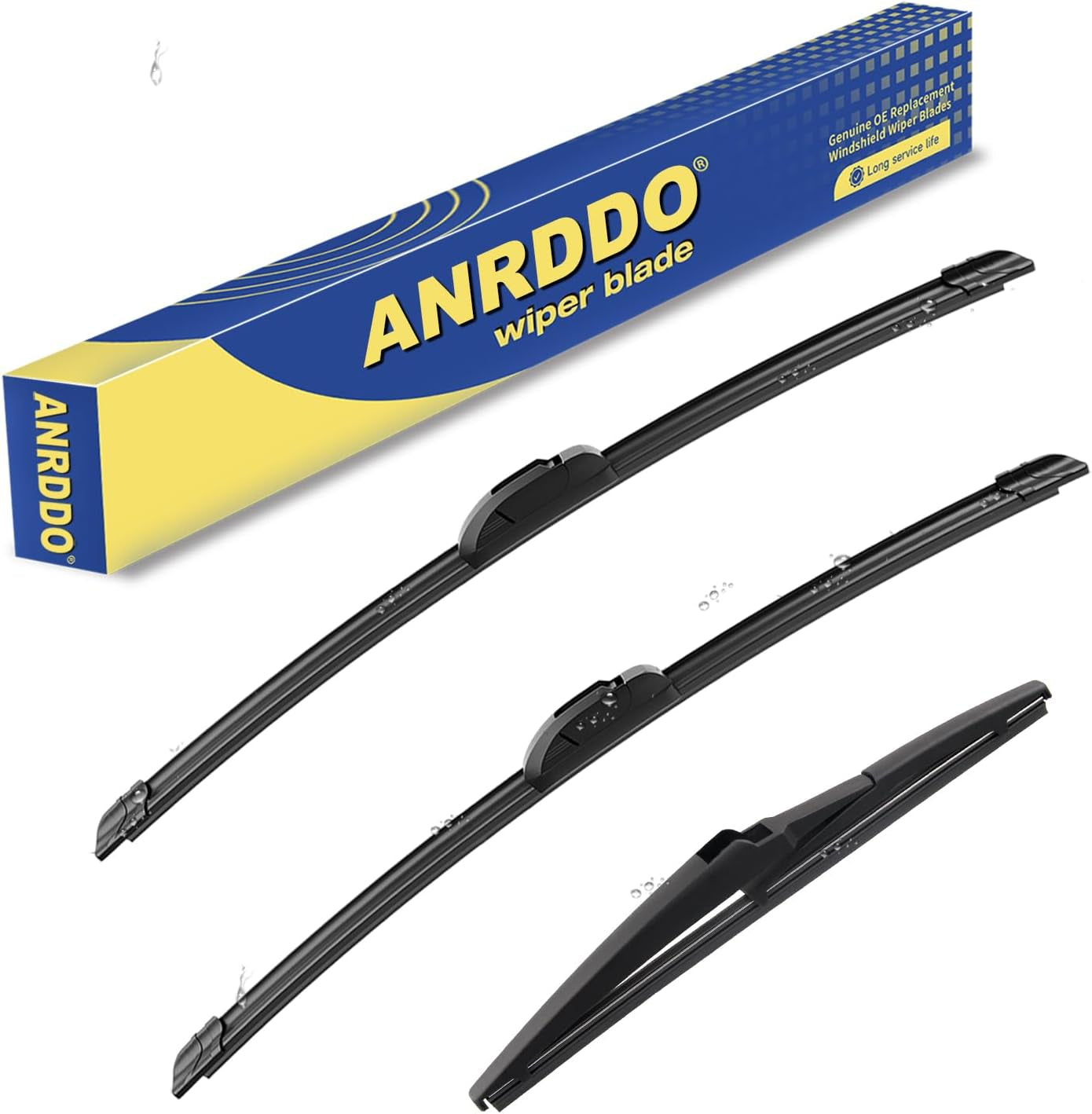 3 Wipers Factory Replacement for Toyota Rav4 2013-2018 Original Equipment Windshield Wiper Blades Set 26"+16"+10" (Set of 3)