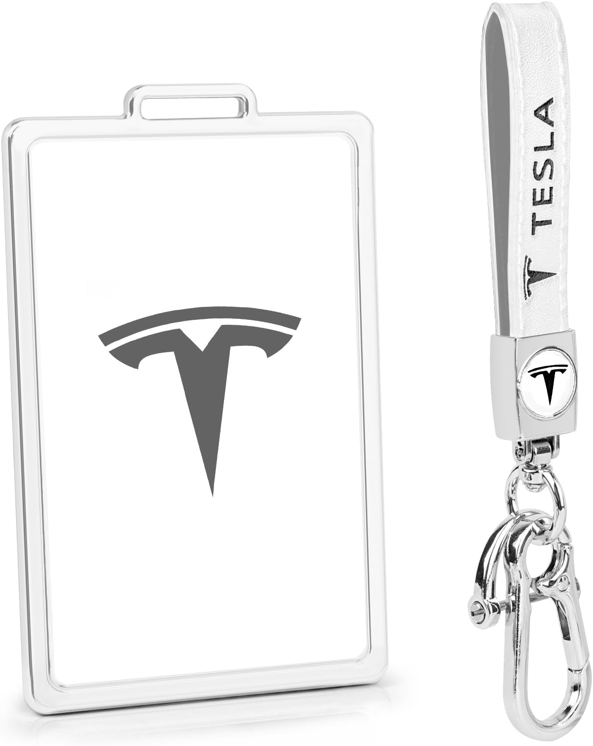 Key Card Holder Case Compatible with Tesla Model 3 Y X S Key Cover Accessories Key Chain Keyring Keychain Cards