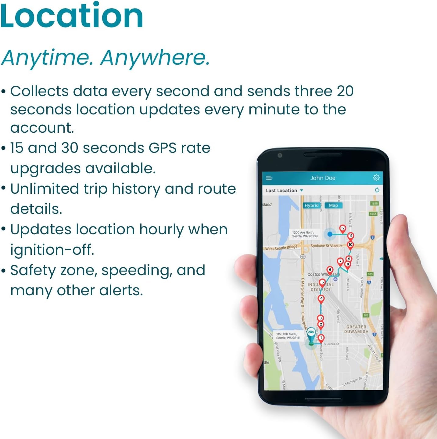 - GPS Tracker for Vehicles, [No Monthly Fee], 4G LTE, Vehicle Location, Trip History, Driving Alerts, Geofence, Fuel Economy, OBD Fault Codes, Usa-Developed, Family or Fleets TRUCK DRIVER
