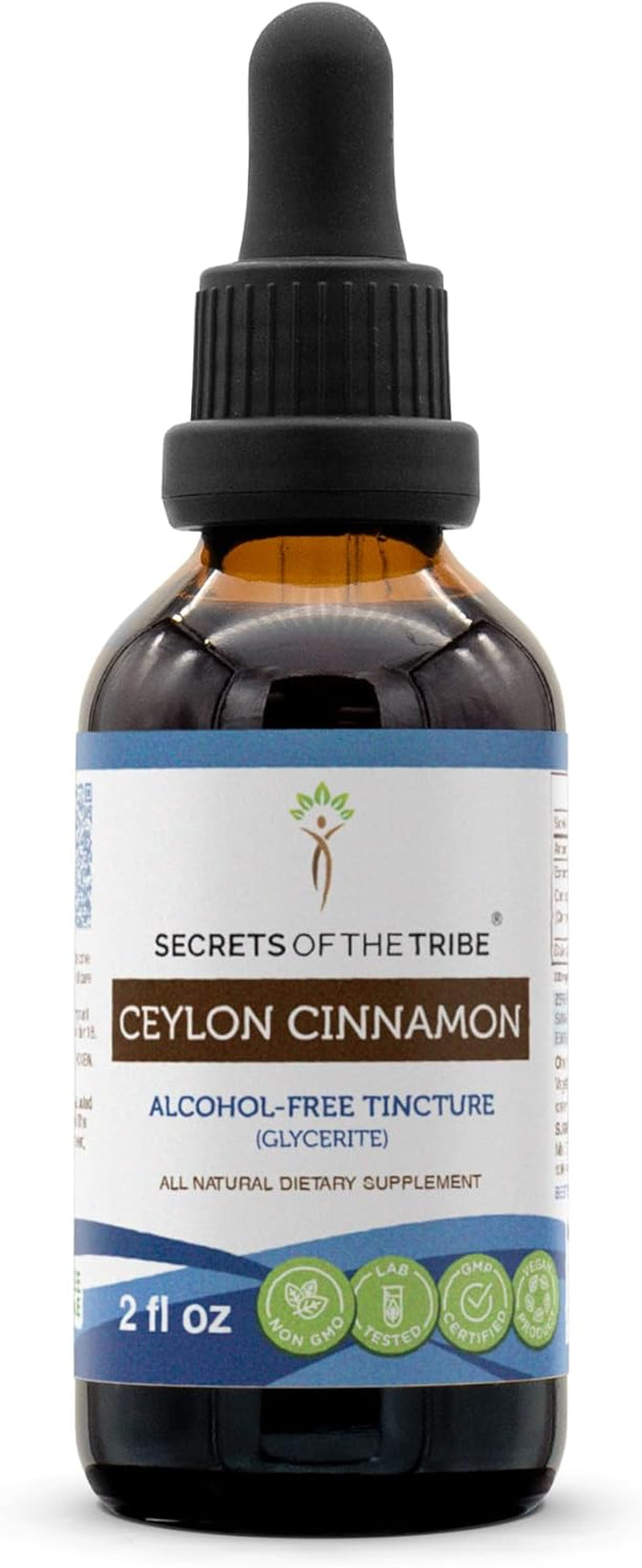 Ceylon Cinnamon Tincture Alcohol-Free Liquid Extract, Ceylon Cinnamon (Cinnamomum Verum) Dried Bark (4 FL OZ) TLBH