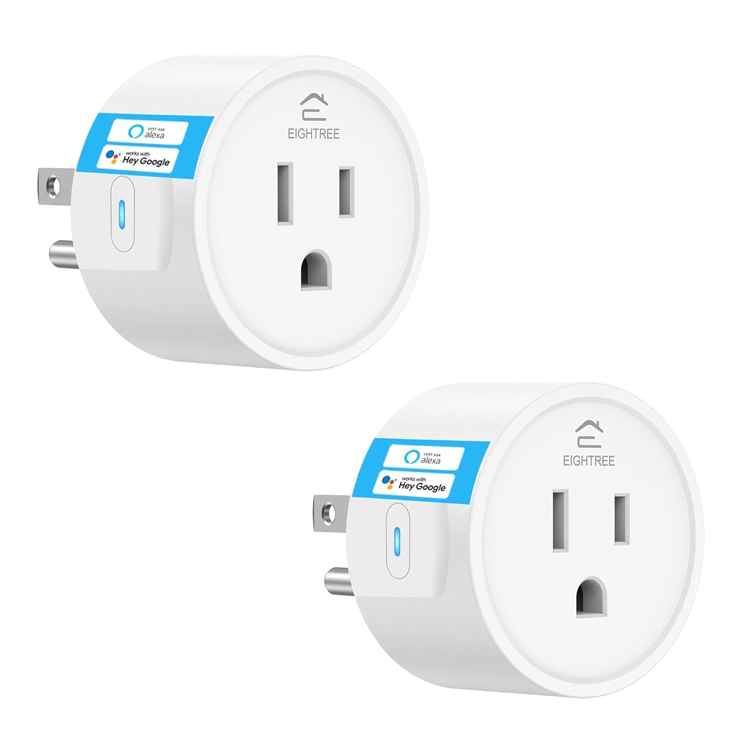 Smart Plug, Smart Plugs That Work with Alexa and Google Home, Compatible with Smartthings, Smart Outlet with Wifi Remote Control and Timer Function, 2.4Ghz Wi-Fi Only, 4 Packs