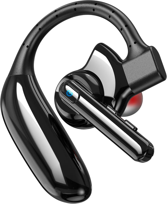 Bluetooth Headset Dual-Mic V5.4 Wireless Bluetooth Earpiece Noise Canceling Hands-Free Headphones 14 Hours Talking Time 140H Standby for Cell Phones Iphone Android Trucker,Office,Driving,Business TRUCK DRIVER