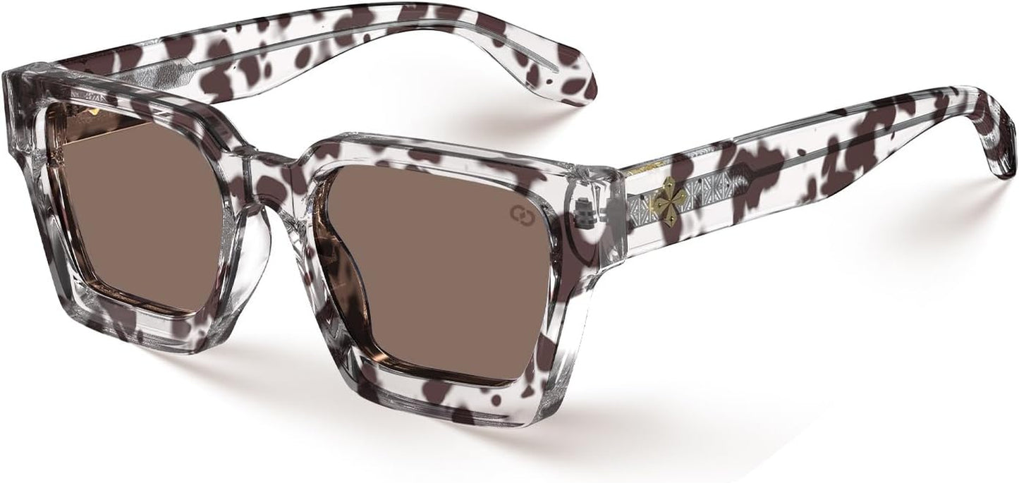 Fashion 100% UV400 Protection Rectangle TR90 Y2K Sunglasses Accessories for Women Men RIVER