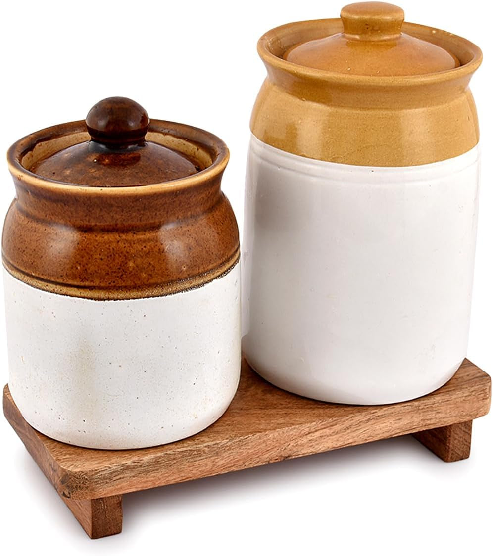 Display Stands Acacia Wood Modern Farmhouse Décor Displays Decorations for Rustic Home and Kitchen Décor (9" X 4" X 1.5")