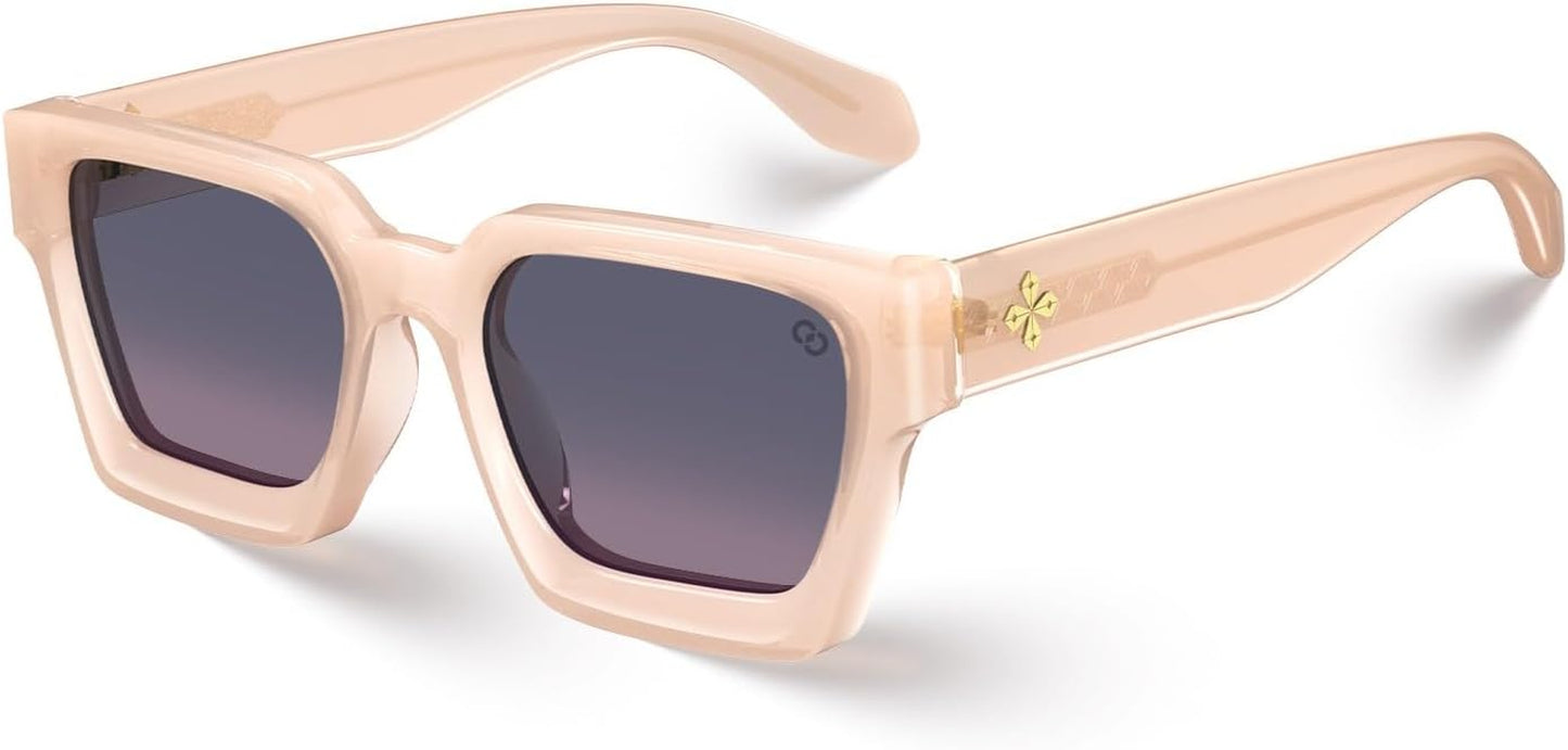 Fashion 100% UV400 Protection Rectangle TR90 Y2K Sunglasses Accessories for Women Men RIVER