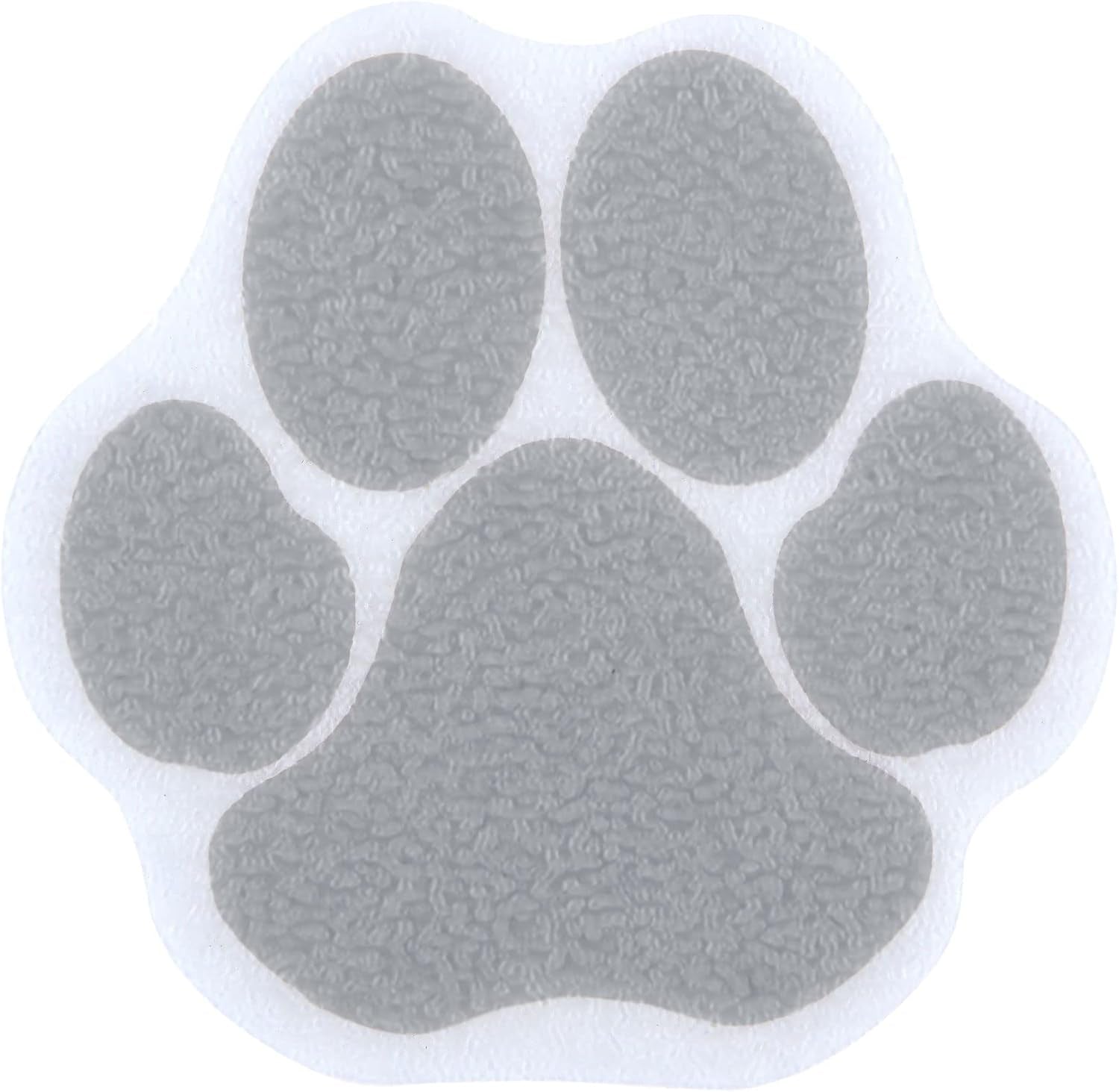 Adhesive Paw Print Bath Treads Add Non-Slip Traction to Tubs, Showers, Pools, Boats, Stairs & More (6 Pieces, Reliable Grip, Tan)