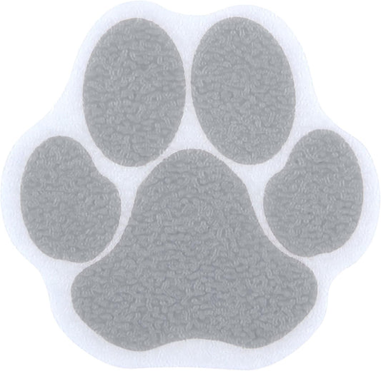 Adhesive Paw Print Bath Treads Add Non-Slip Traction to Tubs, Showers, Pools, Boats, Stairs & More (6 Pieces, Reliable Grip, Tan)