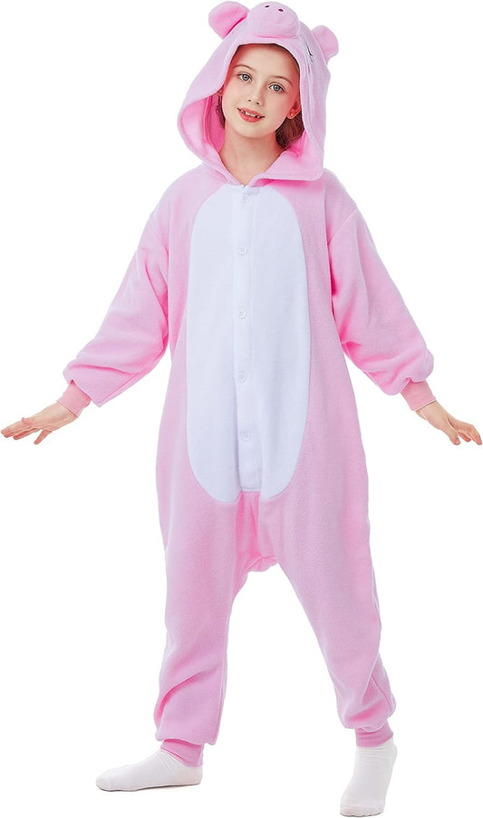 Animal Onesie Kids Halloween Costumes Anime Cosplay Green Animal One Piece Pajamas Unisex 4-12 Years