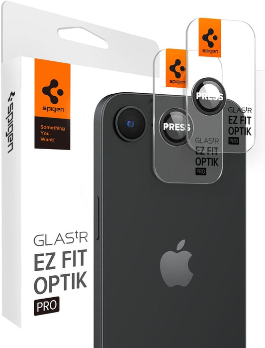 Camera Lens Screen Protector [Glastr Optik Pro] Designed for Iphone 16E - Black [2 Pack]