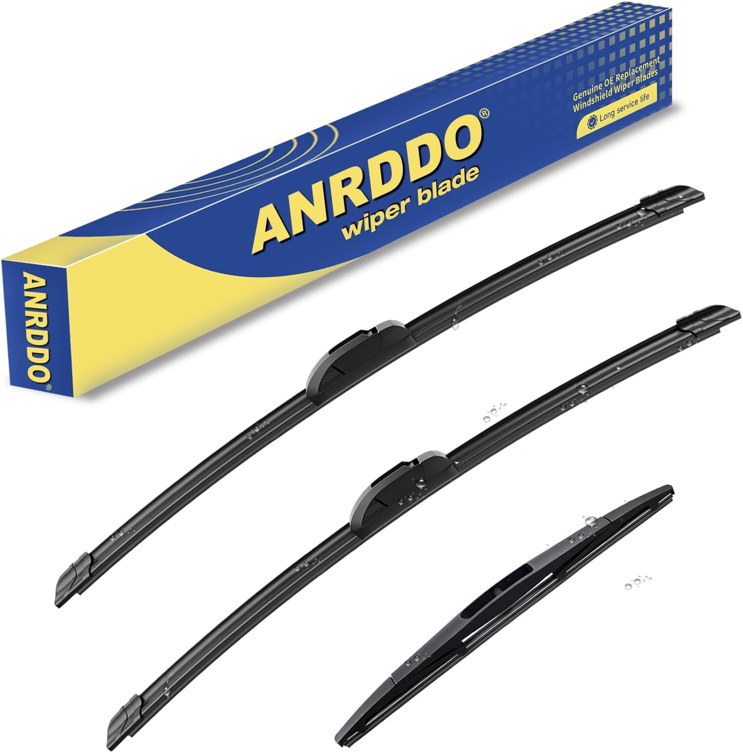 3 Wipers Factory Replacement for Toyota Rav4 2013-2018 Original Equipment Windshield Wiper Blades Set 26"+16"+10" (Set of 3)
