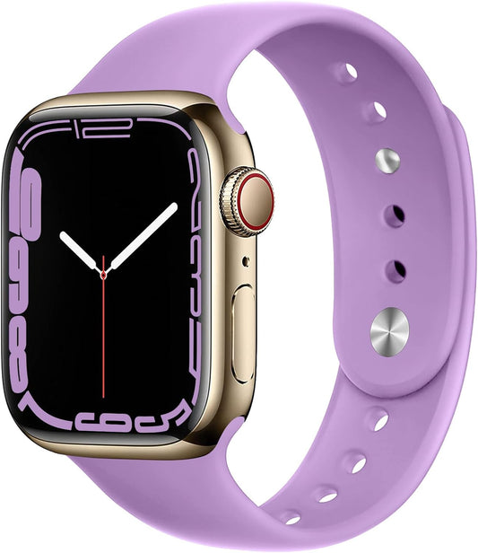 Sport Bands for Apple Watch Band 40Mm 44Mm 45Mm 49Mm 41Mm 38Mm 42Mm Women/Men,Soft Silicone Strap for Apple Watch Series 9,Ultra 2,8,Ultra,Se,7 6 5 4 3,Correa Iwatch Bands Wristband