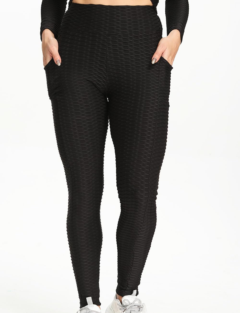 Booty Leggings for Women Textured Scrunch Butt Lift Yoga Pants Slimming Workout High Waisted anti Cellulite Tights