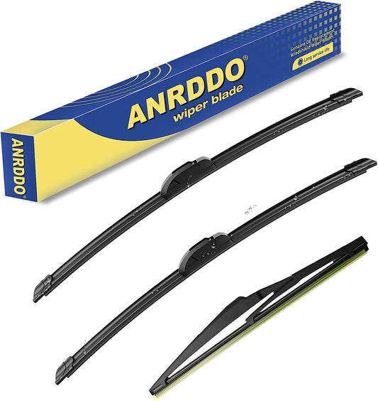 3 Wipers Factory Replacement for Toyota Rav4 2013-2018 Original Equipment Windshield Wiper Blades Set 26"+16"+10" (Set of 3)