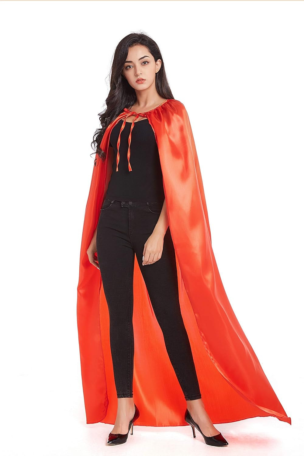 Costumes Cape Full Length Adult Halloween Cape Cloak Knight Witches Vampires Royalty Fancy Cosplay Costume