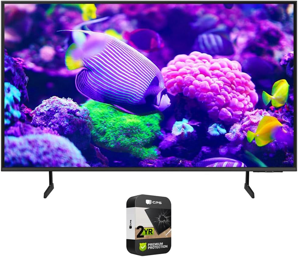 DU7200 43 Inch Crystal 4K UHD Smart TV Bundle with 2 YR CPS Enhanced Protection Pack (2024 Model)