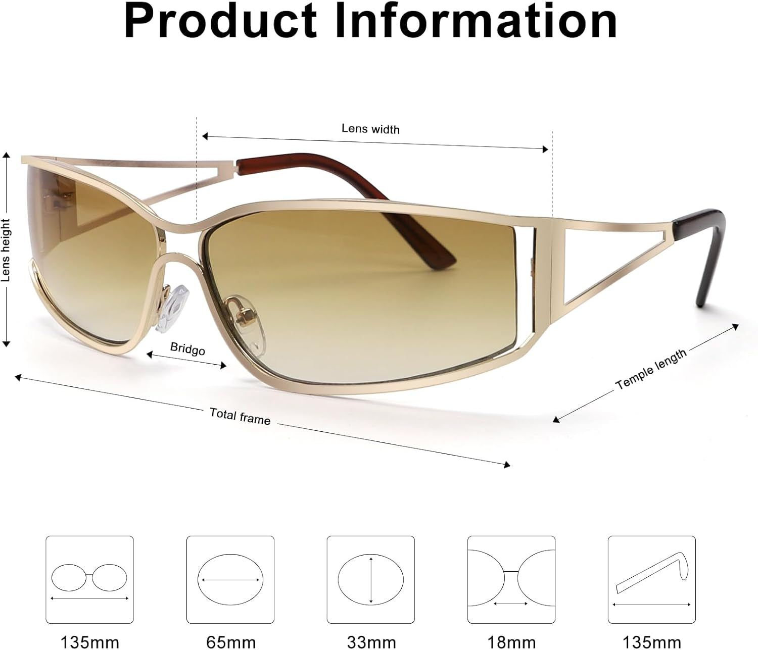 Y2K Sunglasses for Women,Fashion Metal Y2K Glasses,Trendy 2000S Sunglasses Aesthetics Y2K Accessories for Women