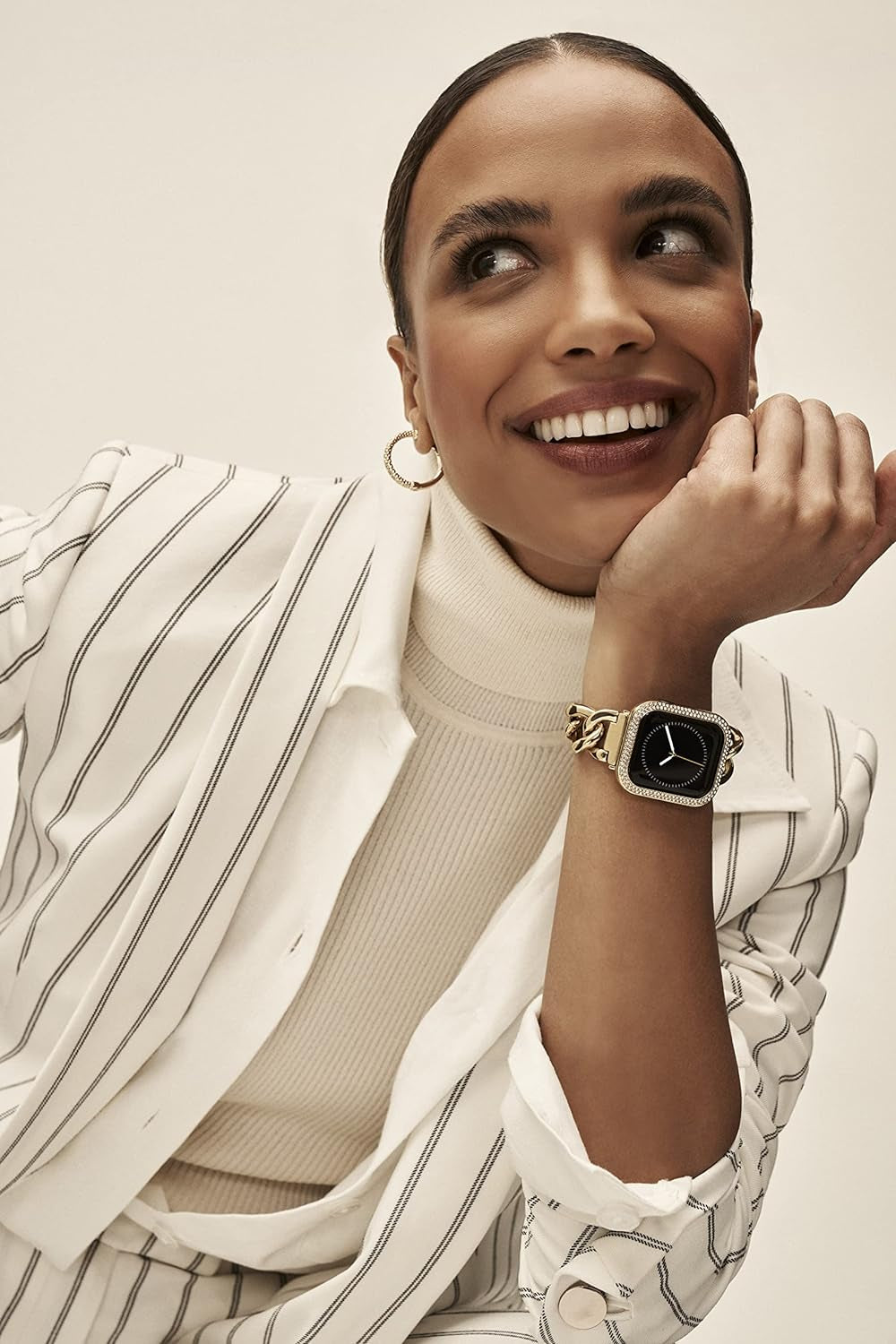 Fashion Chain Bracelet for Apple Watch, Secure, Adjustable, Apple Watch Replacement Band, Fits Most Wrists