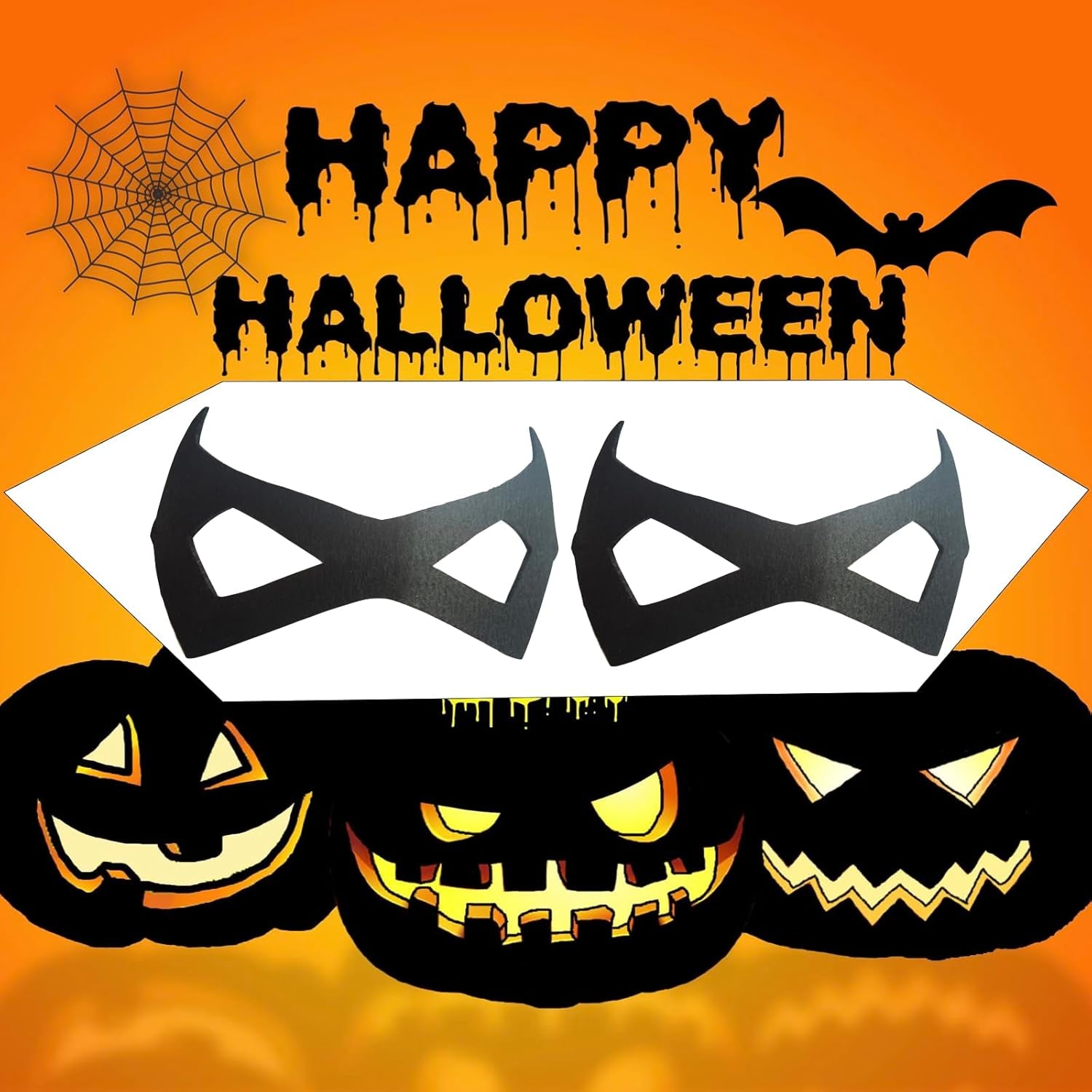 Black Eye Mask,2 Pack,Half Face,Bandit Eyemask for Halloween,Festival,Carnival,Fancy Dress Robber Costume Party