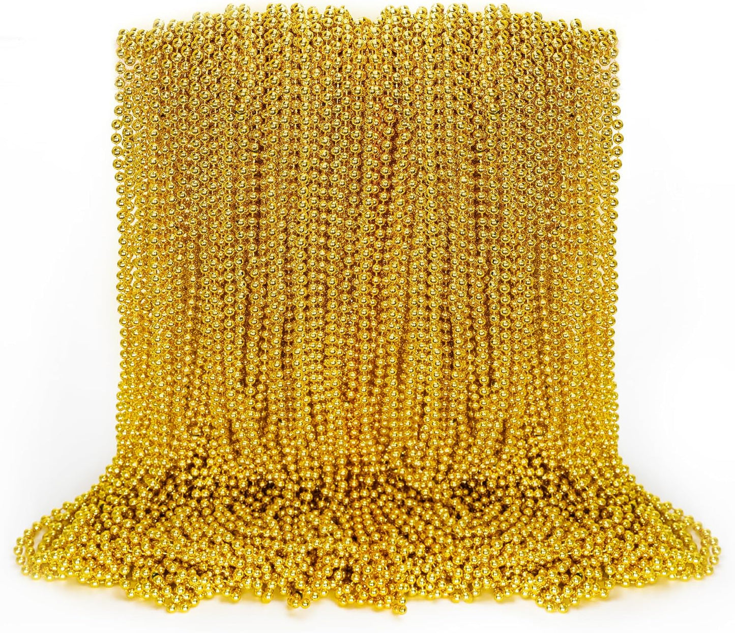 100PCS St Patricks Day Accessories, Green St. Patricks Day Beads Necklace, 33" round Beads Irish Saint Patricks Necklaces Costume Bulk, Parade Throw Accessories for Wedding Birthday St. Patricks Decor