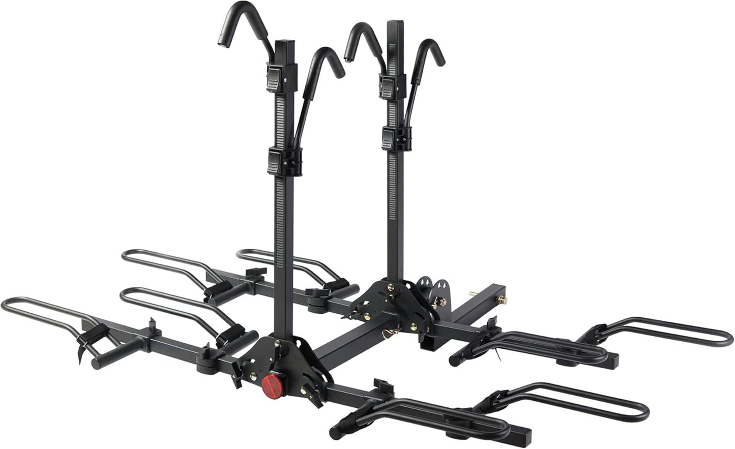 Young 2 Bike Rack Hitch Mount Foldable Platform Style, Bicycle Carrier for Cars Suvs Trucks Vans, 80 Lbs. Capacity