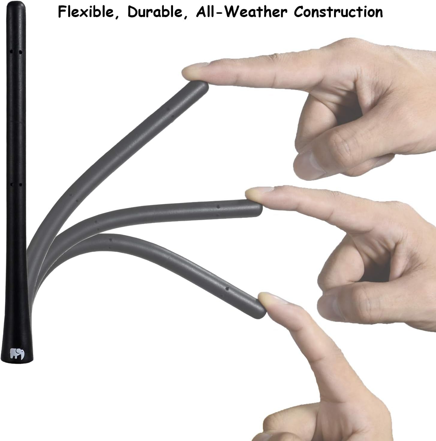7" Inch Flexible Rubber Copper Core Antenna, Compatible with Ford F-Series (F-150 F-250 F-350 Super Duty Ford Raptor Ranger Trucks 1997-2024) - Designed for Optimized FM/AM Reception