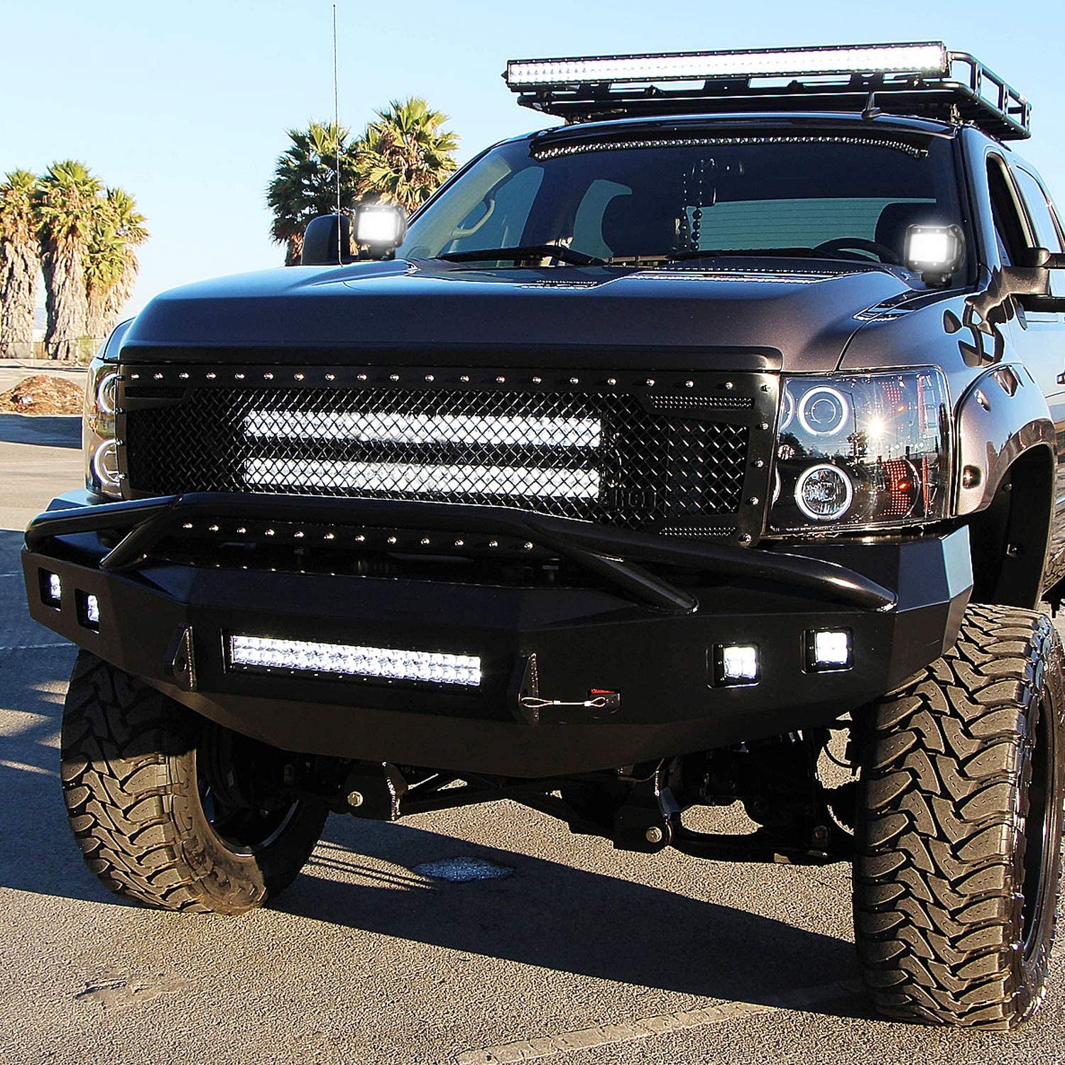 LED Light Bar 20Inch 288W Flood Spot Combo 28800LM off Road Driving Lighting with Wiring Harness for Trucks Tractor Trailer Pickup Golf Cart SUV ATV UTV 4X4 Van Camper