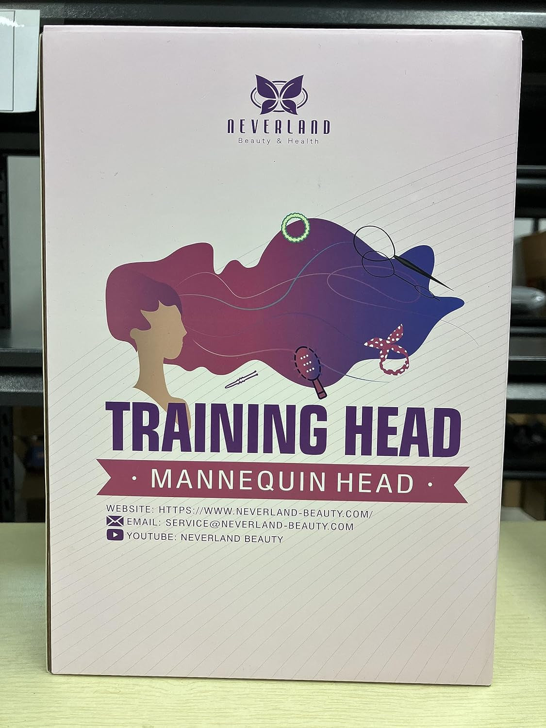 Mannequin Head with 60% Real Human Hair, 28 Inch Make up Cosmetology Manikin Practice Head with Hair,Braiding Hairdressing Doll Head for Hair Styling with Table Clamp + DIY Hair Styling Set