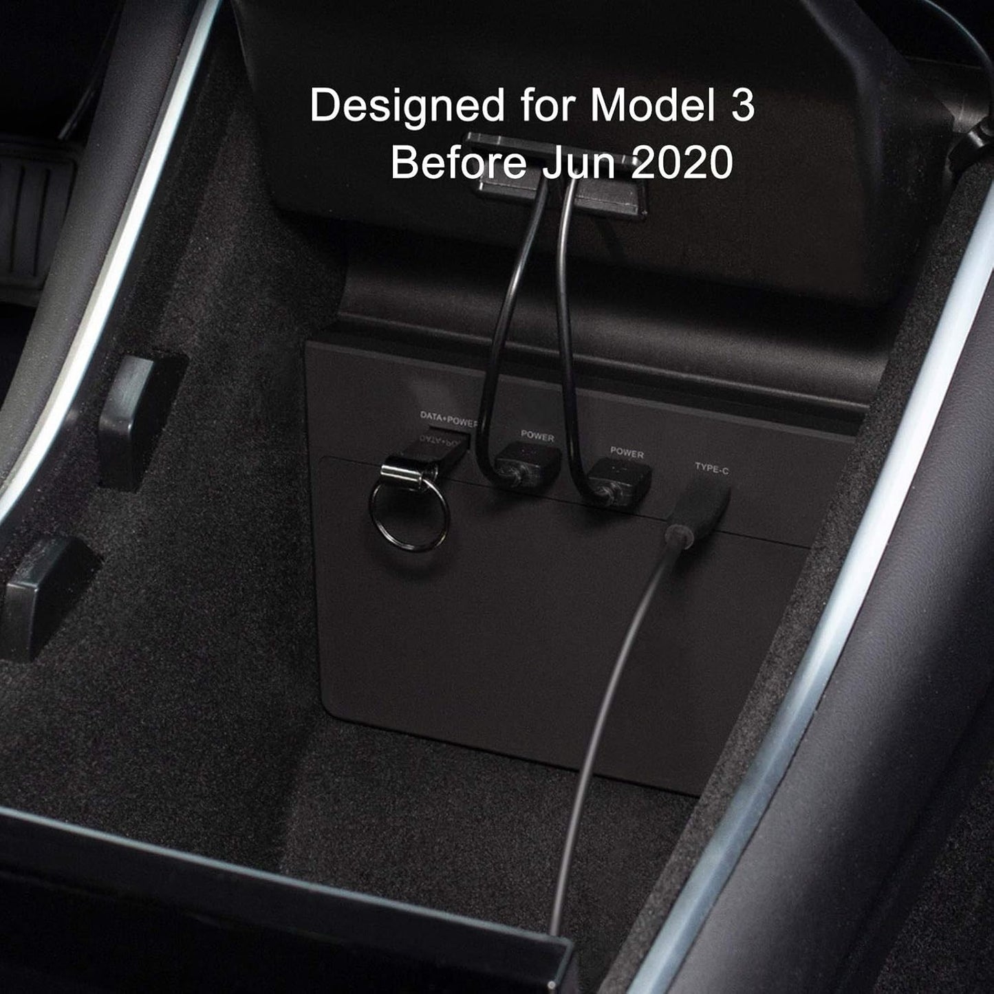 USB Hub 5 in 1 Ports for Tesla Model 3 before June 2020(Not Fit for Model Y),Dashcam & Sentry Mode Viewer USB Hub Dongle USB (Not Fit for Tesla Model 3 Produced after June 2020)