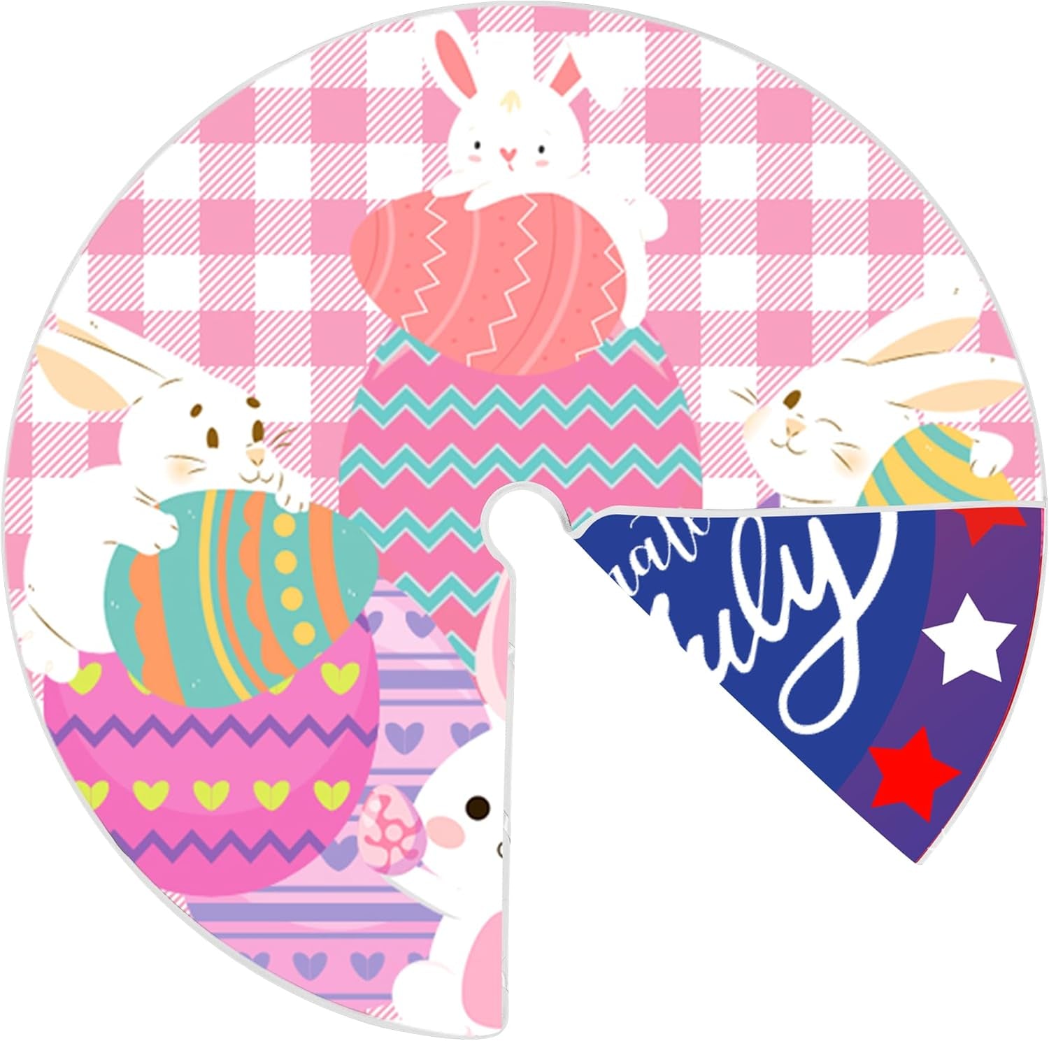 36 Inch Valentine'S Day Tree Skirt Love Heart Clover Double Sided Print Mat St. Patrick'S Day Tree Skirt Christmas Tree Skirt for Holiday Party Decoration