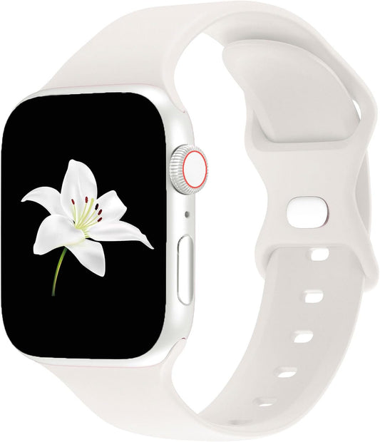 Starlight Band Compatible with Apple Watch 38Mm 40Mm 41Mm, Replacement Soft Silicone Sport Strap for Iwatch Series Ultra 9/8/7/6/5/4/3/2/1 SE Women Men 03