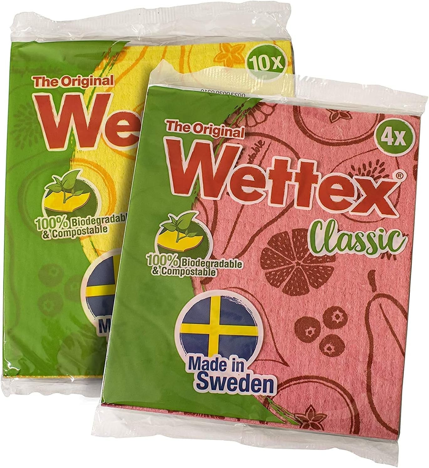 The Original 14 Pack Swedish Dishcloth for Kitchen - Eco Friendly Reusable Paper Towels - Assorted Dish Cloths for Washing Dishes