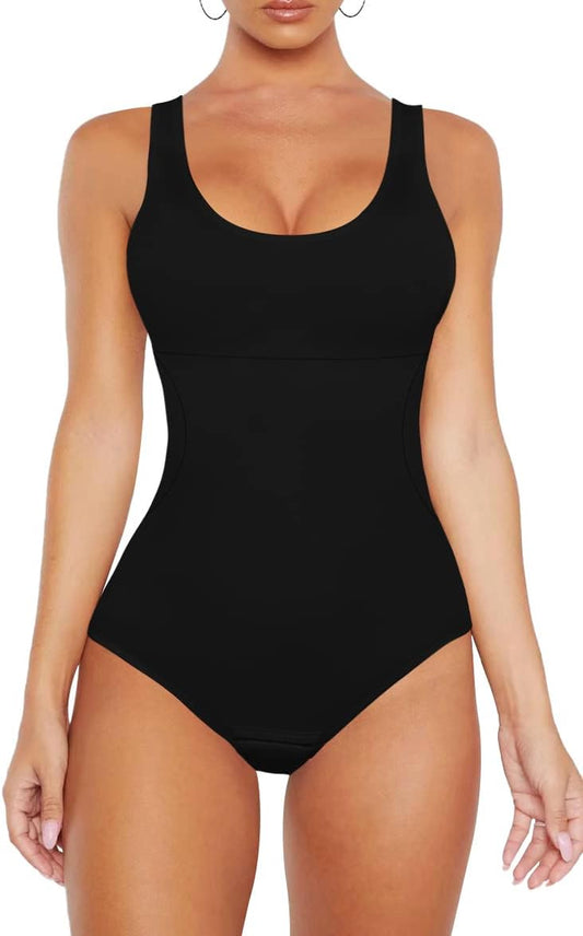Bodysuit for Women - Tummy Control Seamless Tops Compression Butt Lifting Shapewear Bodysuits