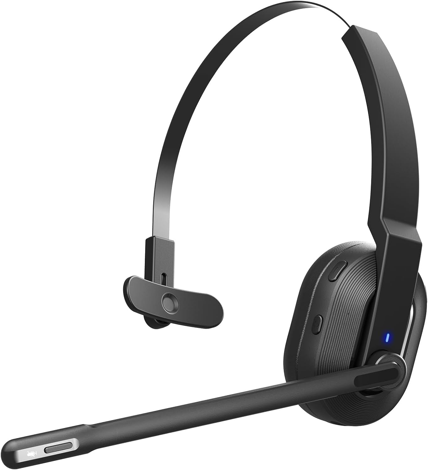 Trucker Bluetooth Headset, Wireless Headset with Microphone AI Noise Canceling, on Ear Bluetooth Headphone with Mute for Driver Office Call Center Computer Skype TRUCK DRIVER