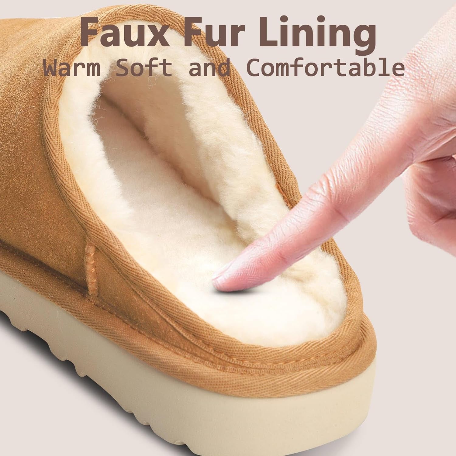 Clogs for Men Slippers Slip on Shoes Men Winter Suede House Fuzzy Warm Slippers Clog Sandals Men'S Mules & Clogs Antislip Clogs