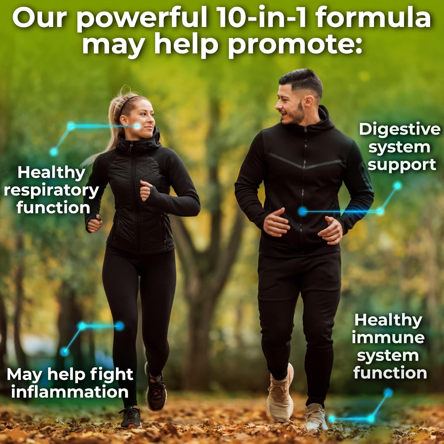 Echinacea Goldenseal Capsules - 10 in 1 Immune Support Supplement - 1455Mg - Vegan Echinacea Capsules Supplement Made with Organic Whole Foods - Herbal Immune System Support - 2 Month Supply TLBH