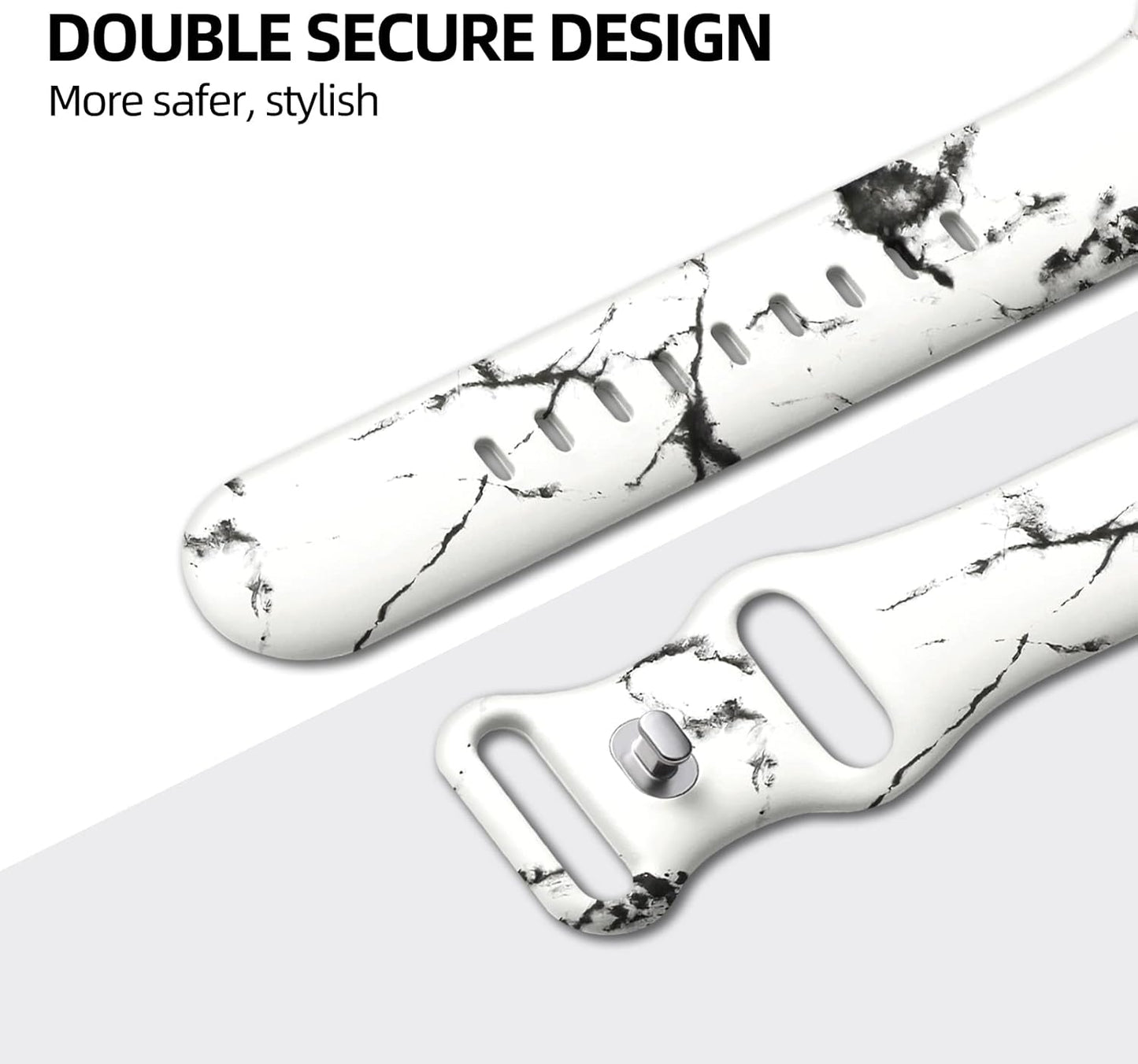 Band Compatible with Apple Watch Band 41Mm 40Mm 38Mm 45Mm 44Mm 42Mm 49Mm for Women Girls Men, Cute Silicone Floral Wristband Strap for Iwatch Series 9 8 7 SE 6 5 4 3 2 1 Ultra