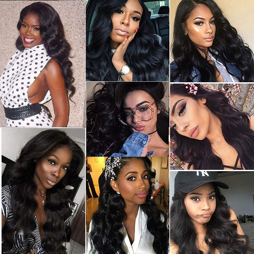 Body Wave Bundles Human Hair 16 18 20 Inch 10A Grade Human Hair Bundles Body Wave 3 Bundles 100% Unprocessed Brazilian Virgin Hair Extensions