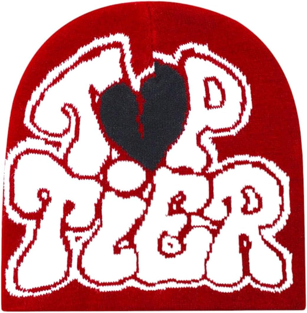 Y2K Beanie Wool Acrylic Knit Hat for Men and Women, Trendy Soft & Comfortable Winter Cap