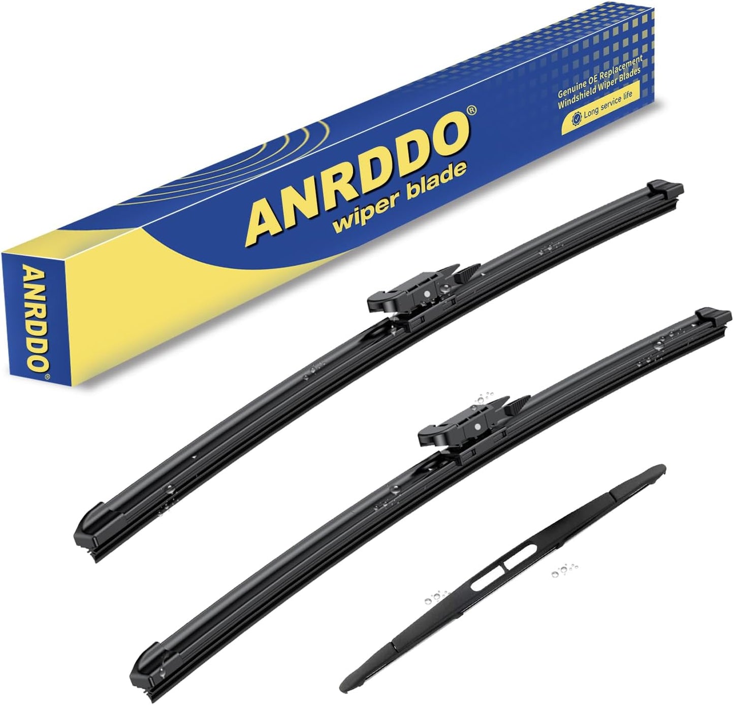 3 Wipers Factory Replacement for Toyota Rav4 2013-2018 Original Equipment Windshield Wiper Blades Set 26"+16"+10" (Set of 3)