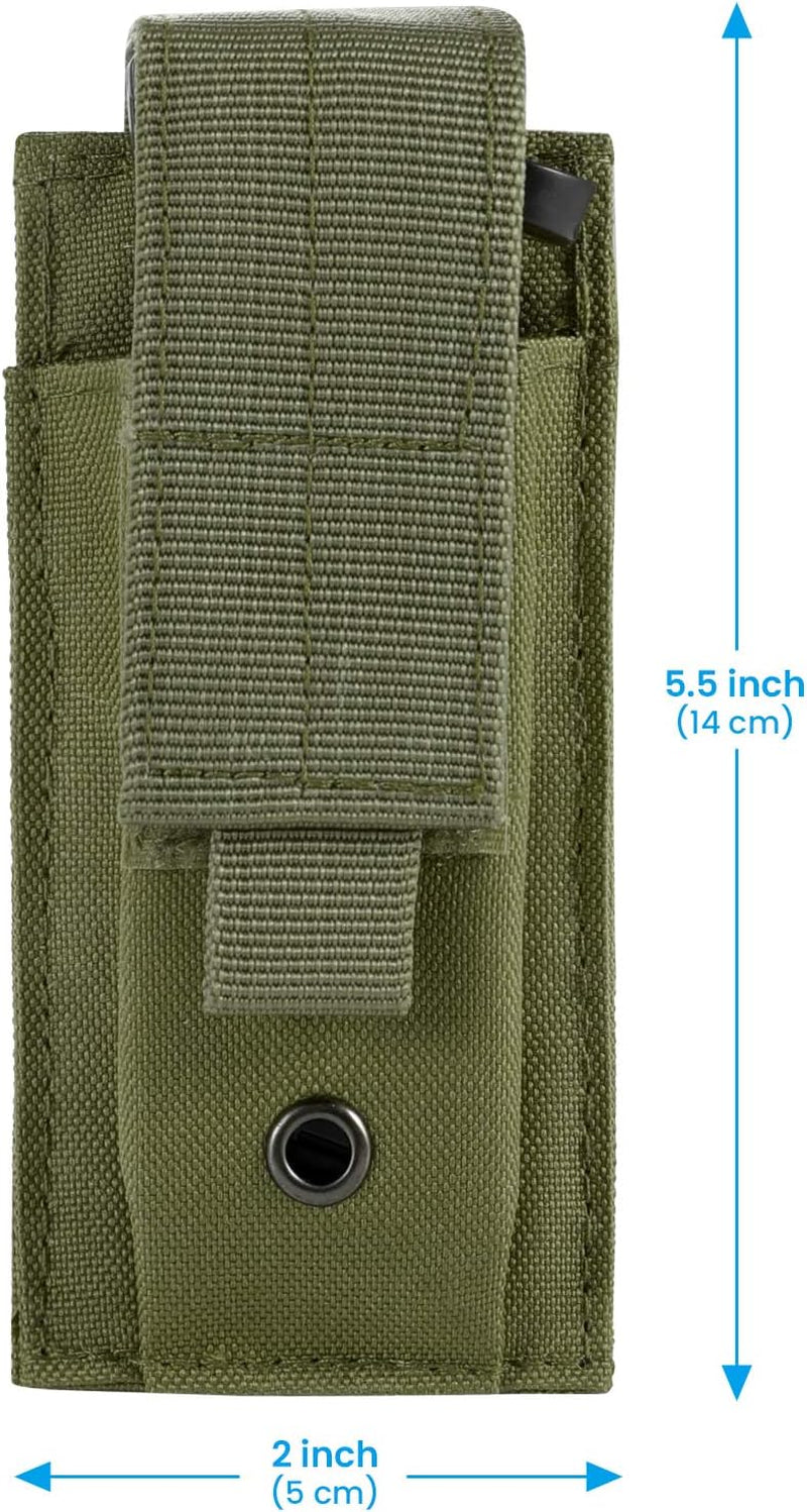 Tactical Single/Double Pistol Mag Pouch Outdoor Molle Open-Top Magazine Pouch for Glock M1911 92F