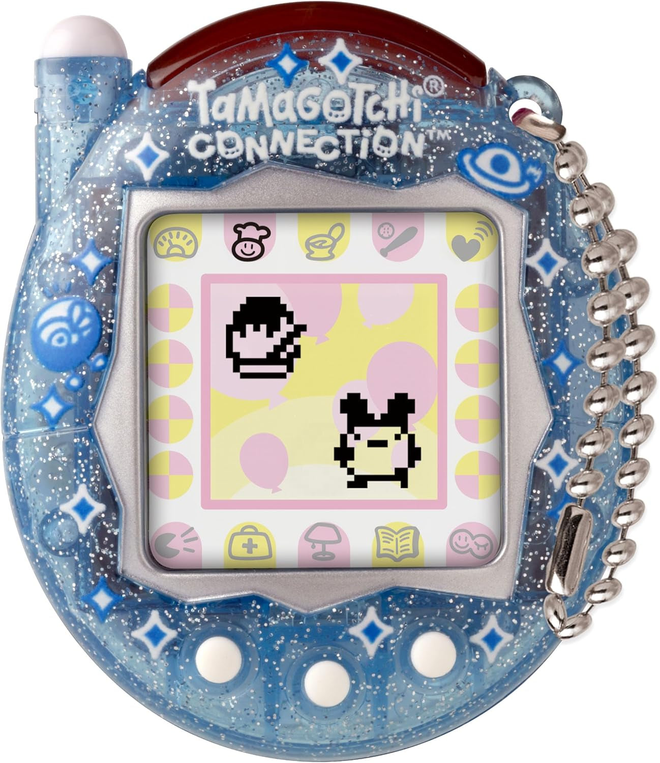 Bandai Connection Digital Pet Blue Glitter Shell Virtual Pet Electronic Toy with Infra-Red Connection for Shared Fun | Kids Toys for Girls and Boys Are Great Japanese Gifts BanUK