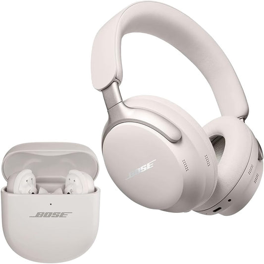 Quietcomfort Ultra Wireless Noise Cancelling Headphones with Quietcomfort Ultra Wireless Noise Cancelling Earbuds (White)