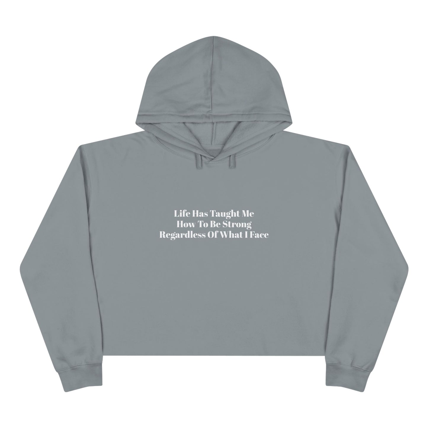 Strong Crop Hoodie - Empowering Women's Apparel for Resilience