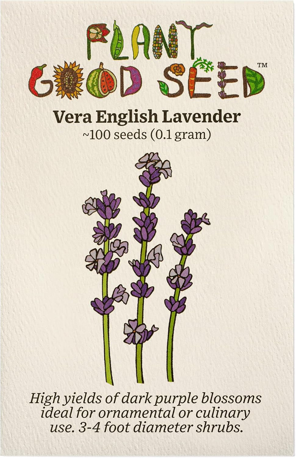 Blue Spear Lavender Seeds - Pack of 50, Heirloom Seeds for Planting Herbs, Flowers - Gardening Supplies, Wildflower, Herb Garden, Flower Seeds to Plant outside - from USA TLBH