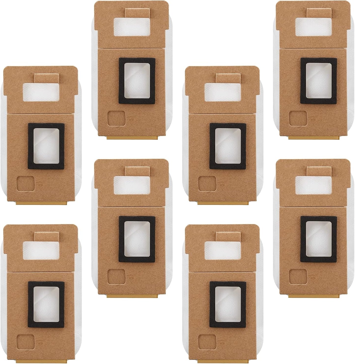 Dust Bag for Roborock S7 / S7+ Vacuum Cleaner Auto-Empty Dock, 3L Large Capacity Replacement Bag for Xiaomi Roborock S7 / S7+ Source Factory Accessory Set (8 PACK)