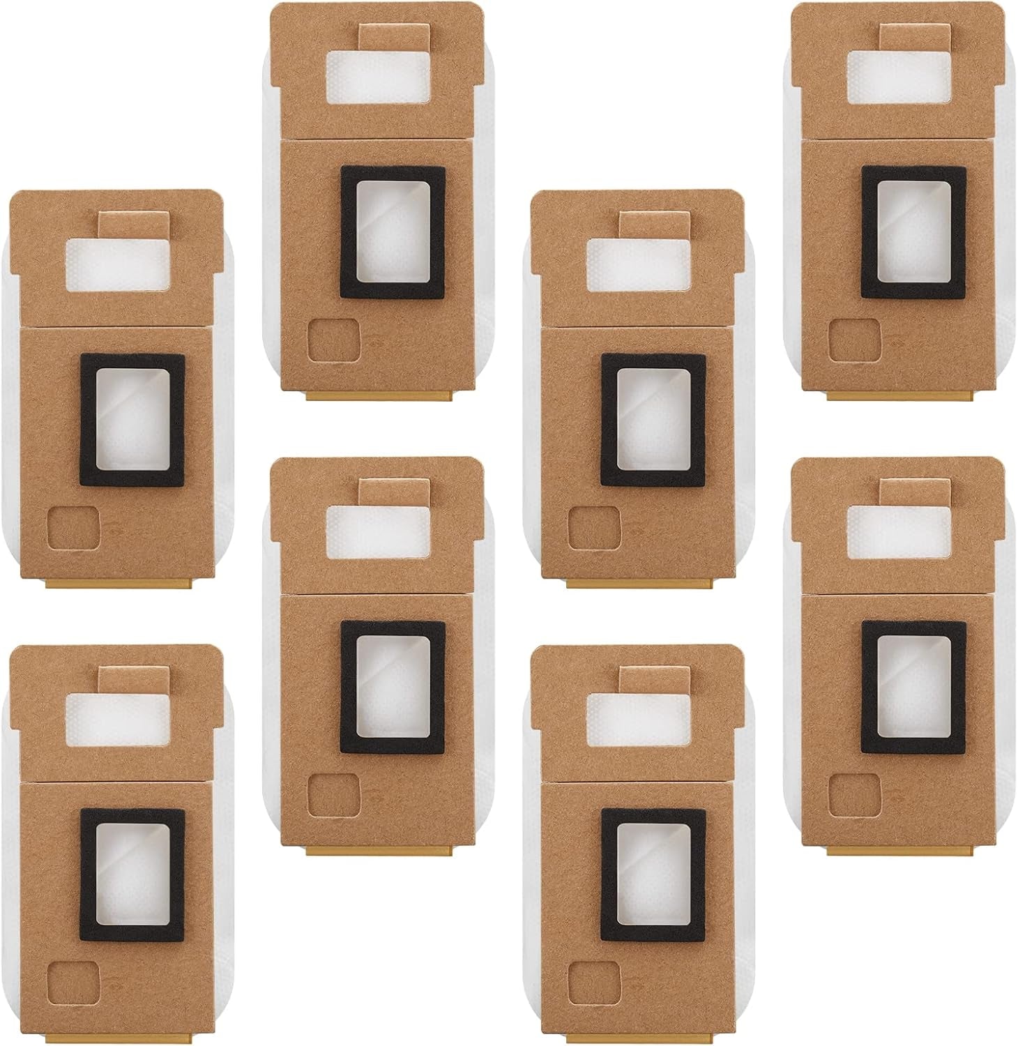 Dust Bag for Roborock S7 / S7+ Vacuum Cleaner Auto-Empty Dock, 3L Large Capacity Replacement Bag for Xiaomi Roborock S7 / S7+ Source Factory Accessory Set (8 PACK)