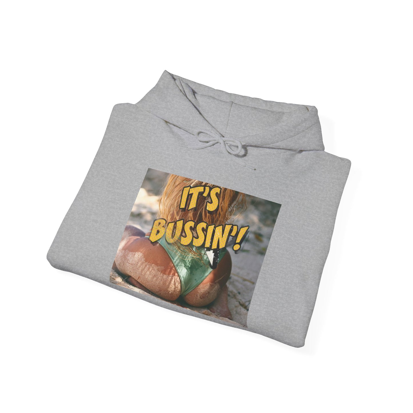 IT'S BUSSIN BEACH BOOTY Unisex Heavy Blend™ Hooded Sweatshirt